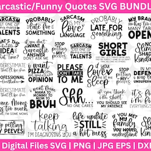25 grappige svg-bundel, sarcastische Svg-bundel, sarcastische SVG, sarcastische citaten Svg-bestanden, sarcastische Svg, grappige citaten svg
