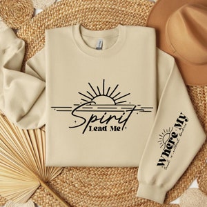 Spirit Religious Quote SVG, Elegant Boho Christian Quote Svg, Sun Waves Saying Svg, Inspirational Svg Png, Faith Png, Sleeve Shirt Design