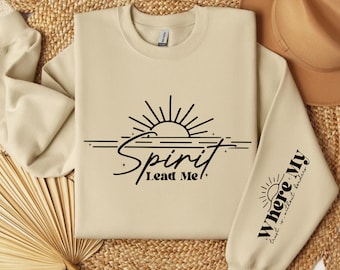 Spirit Religiöses Zitat SVG, Elegantes Boho Christian Zitat SVG, Sonnenwellen sagen SVG, Inspirational SVG Png, Glaube Png, Ärmel-Shirt-Design