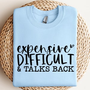 Expensive difficult and talks back SVG Bundle, wavy text, retro svg, Expensive And Difficult Svg, wavy svg, Dripping Face Svg, Svg Cut Files
