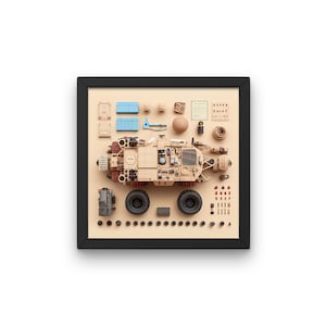 Lost Technology Exploded View Wall Art No. 24 the Rover - Alt NASA ...