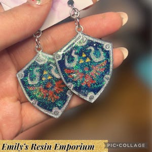 Link Shield Video Game Earrings