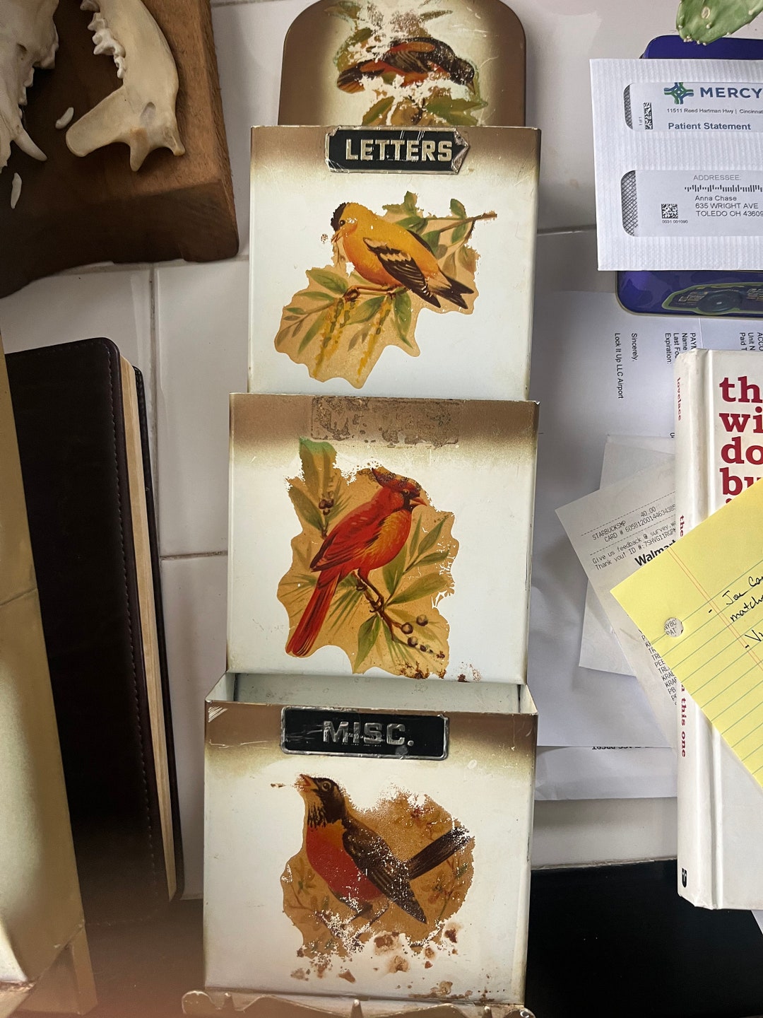 Vintage Mail Organizer Etsy