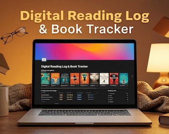 Notion Reading Log Template | Digital Book Tracker, TBR List (Instant Download)