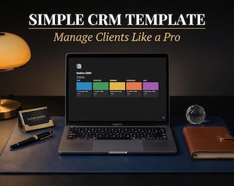 Notion CRM Template | Client Tracker | Small Business Management (Digital Download)