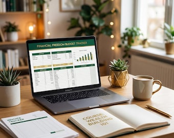 Financial Freedom Bundle | Budget Tracker Finance Course + Invoice Tracker | Save 45 Off