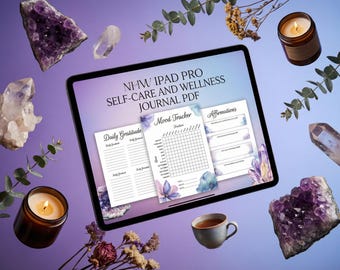 Self Care Journal Printable PDF | Wellness Journal | Gratitude Pages | Mood Tracker