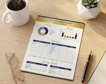 Budget Tracker Spreadsheet | The Money Map | Financial Dashboard | Monthly Budget | Excel Google Sheets