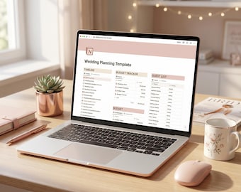 Wedding Planner Notion Template | Budget Tracker | Guest List Manager | Vendor Contacts