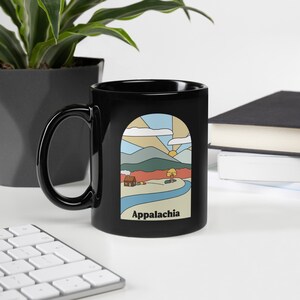 Taza negra brillante Appalachia