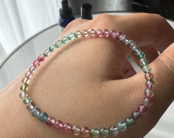 Nature Watermelon Tourmaline Bracelet
