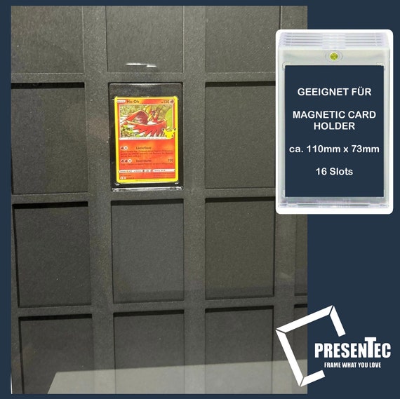 Wooden Pokemon Sport Card Display Case for 16 Cards in Magnetic Card Holder  - Etsy