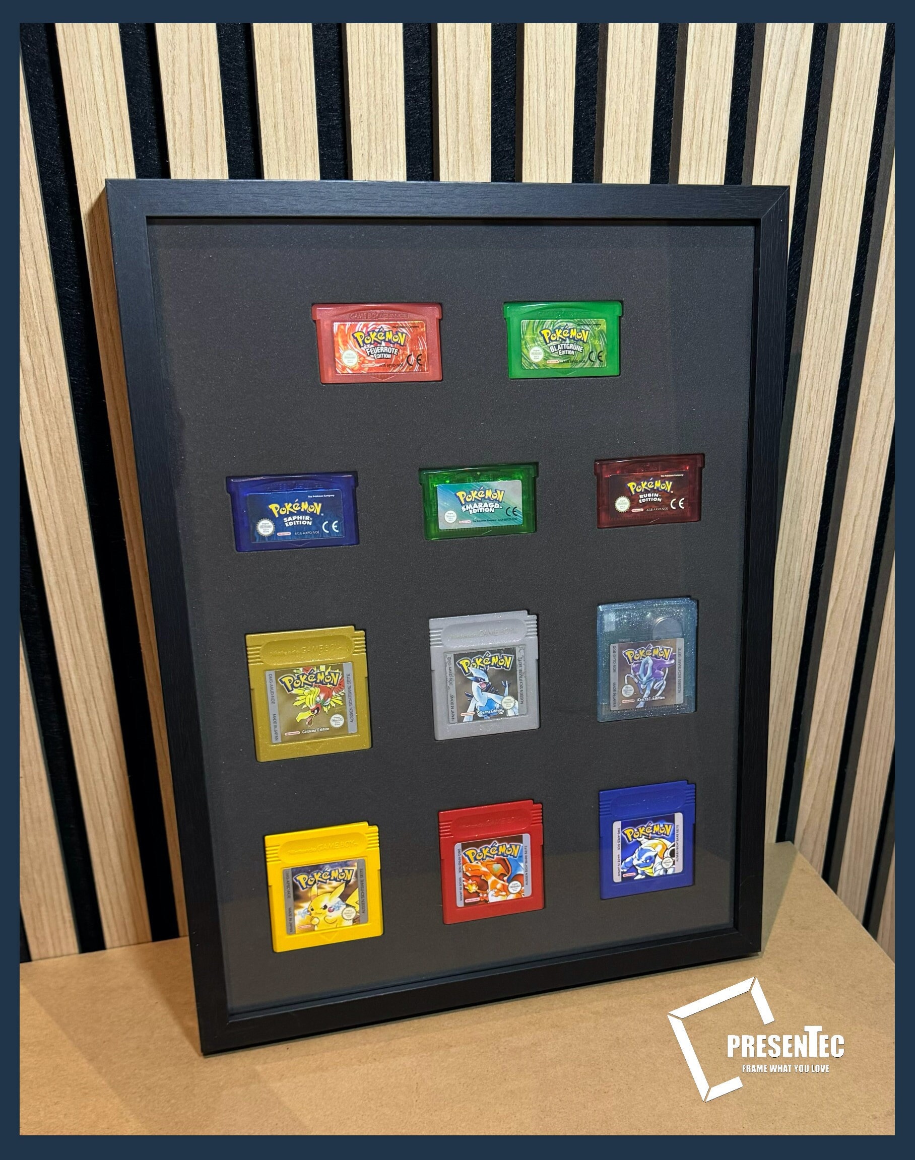 Framed Picture Frame for Pokemon Editions, Case Display Pokemon