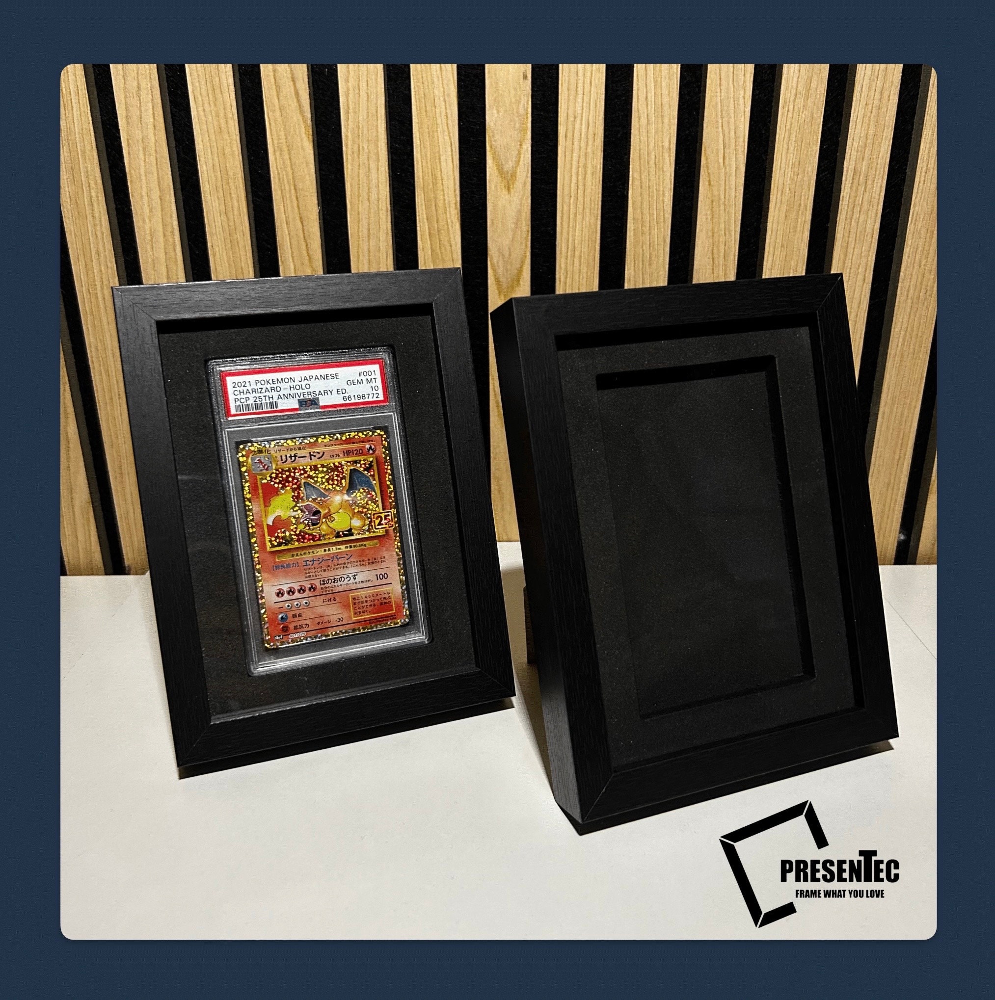 pokemon graded card frame PSA Frame-(3 card display) and can be combined with additional graded frames to create the perfect display for your project Graded Card Slab Display Frame
