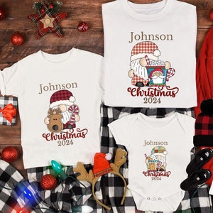 2024 Family Christmas Tshirt, Christmas Eve Tees, Family Christmas Shirts, Matching Xmas Shirts, Family Name Christmas Tees, Holiday Apparel