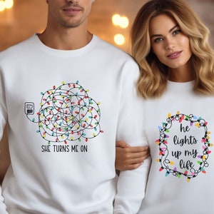 COUPLES Christmas Sweatshirts, Couple Christmas Sweatshirts, Xmas Sweatshirts, Ugly Christmas Sweatshirt, Funny Christmas Couples Sweatshirt