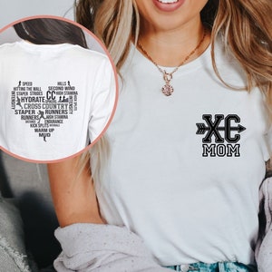 Cross Country Mom Tee, Cross Country Mom Spirit Tee, Cross Country Mom Shirt, High School Cross Country Mom Tee, Cute Senior Mom XC Shirt