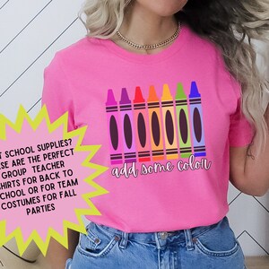 School Supplies Tees, Perfect Halloween Teacher Costumes, Trick or Treat Shirt, Fun Back to School Tees, Teacher School Supplies Tees