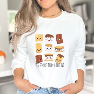 S&#39;mores Fall Sweatshirt, Fall S&#39;mores Sweatshirt, Cute Fall Sweatshirt, Camping Gift, Trendy Fall Sweatshirt
