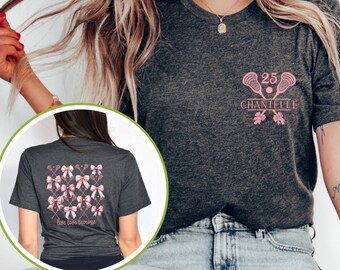 PERSONALIZED Lacrosse Shirt, Lacrosse Outfit, Custom Sport Tee, Customized Lacrosse T-Shirt, Lacrosse Gift, Lacrosse Shirt, Lacrosse Mom Tee