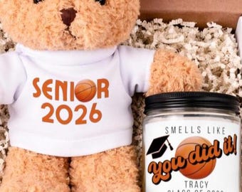 Set de regalo personalizado de baloncesto para graduación 2026