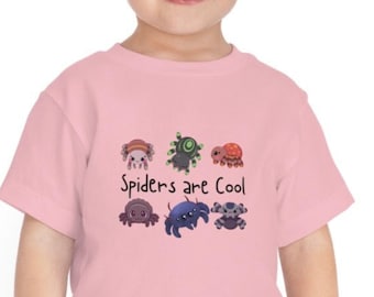 TODDLER Spiders are Cool Tee,  Boy Shirt, Girl Shirt, Spider Tee, Jumping Spider owner, Cute Spider, Spider Lover Gift, Arachnid Lover Gift