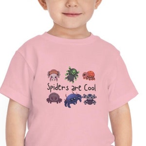 TODDLER Spiders are Cool Tee,  Boy Shirt, Girl Shirt, Spider Tee, Jumping Spider owner, Cute Spider, Spider Lover Gift, Arachnid Lover Gift