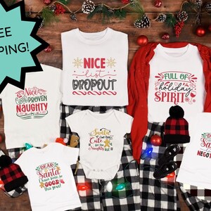 Family Christmas T-shirt, Christmas Eve Tees, Family Christmas Shirts, Matching Xmas Shirts, Family Name Christmas Tees,Holiday Apparel Tees