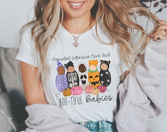 Halloween NICU Nurse TShirt, Boo-tiful Babies, Spooky NICU Squad, Halloween Nicu Squad, Halloween Nicu Nurse, Fall Nurse Squad, Spooky Nurse