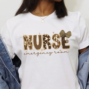 Emergency Room Nurse Shirt,  ER Nurse Skin Tone Brushstrokes Shirt, Melanated Nurse Shirt, Nurse Shirt, Nurse Appreciation Gift, ER Crew