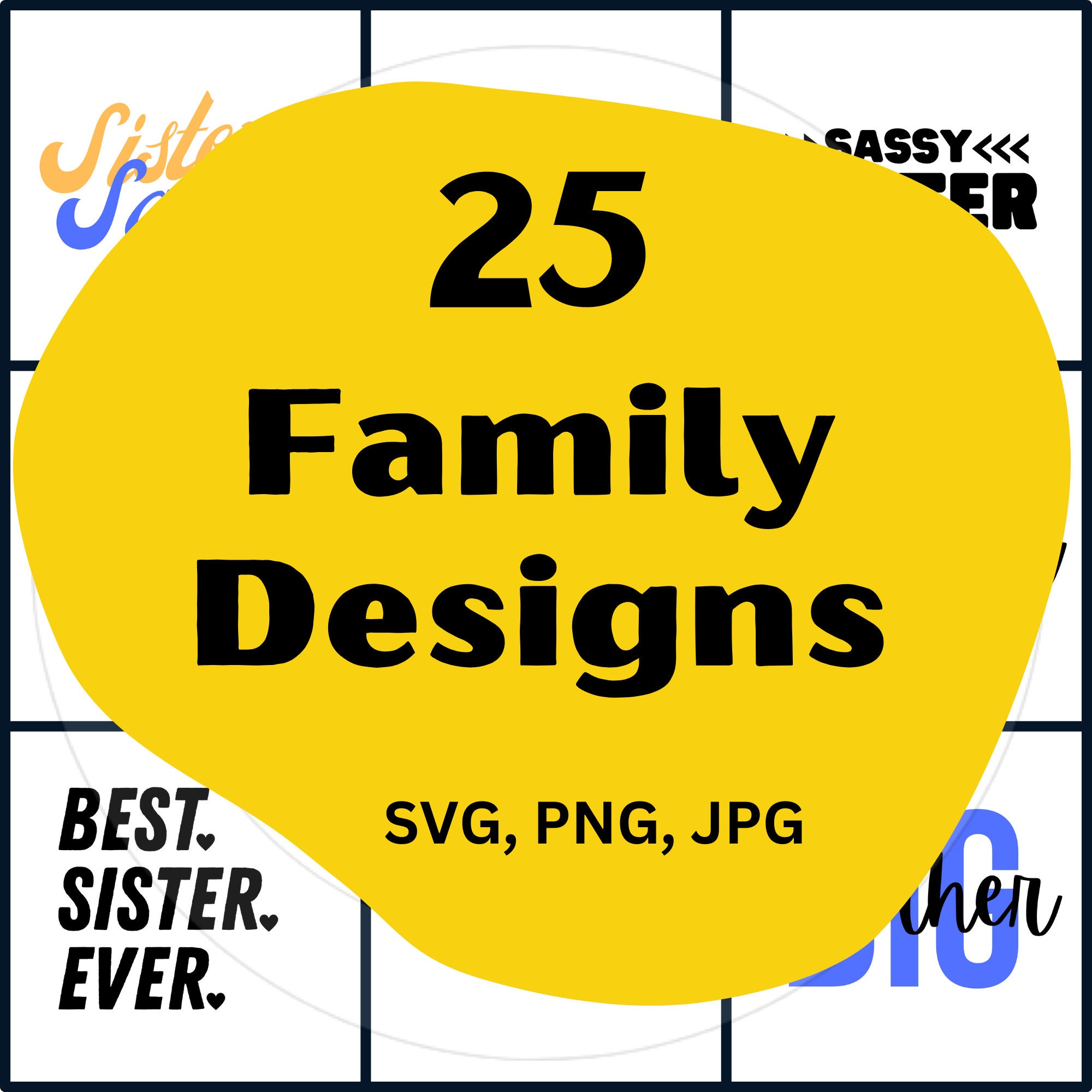 Family SVG Bundle, Silhouette Designs, Cricut, Funny Cut Files, Family ...