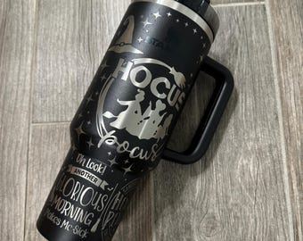 40oz Engraved Stanley - Black Hocus-Pocus
