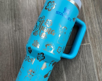 40oz Engraved Stanley - Little Blue Wrecking Ball