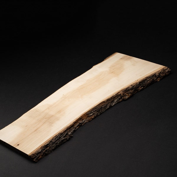 Live Edge Hard Maple 1" Slab - Wood Board Kiln Dried Boards - Cut to size Hard Maple Boards