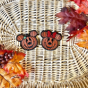 Mickey Mouse Pumpkin Patch - Minnie Mouse Iron On Pumpkin patch - Disney Halloween Patch