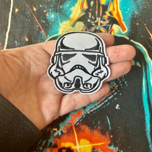 FLORAL STAR WARS Iron On Patch Embroidered Badge Darth Vader Stormtrooper - Foto 7