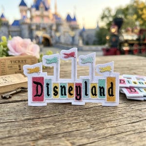 Disneyland Marquee Iron on Patch - Disney Embroidered Patch