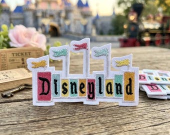 Disneyland Marquee Iron on Patch - Disney Embroidered Patch