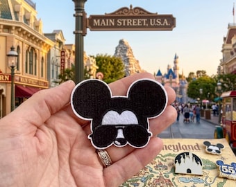 Mickey Sunglasses Iron On Patch