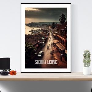 Sierra Leone Travel Poster, Sierra Leone Print, Sierra Leone Wall Art, Sierra Leone Art Print, Sierra Leone Decor, A3/A4/A5, Gift, Birthday,
