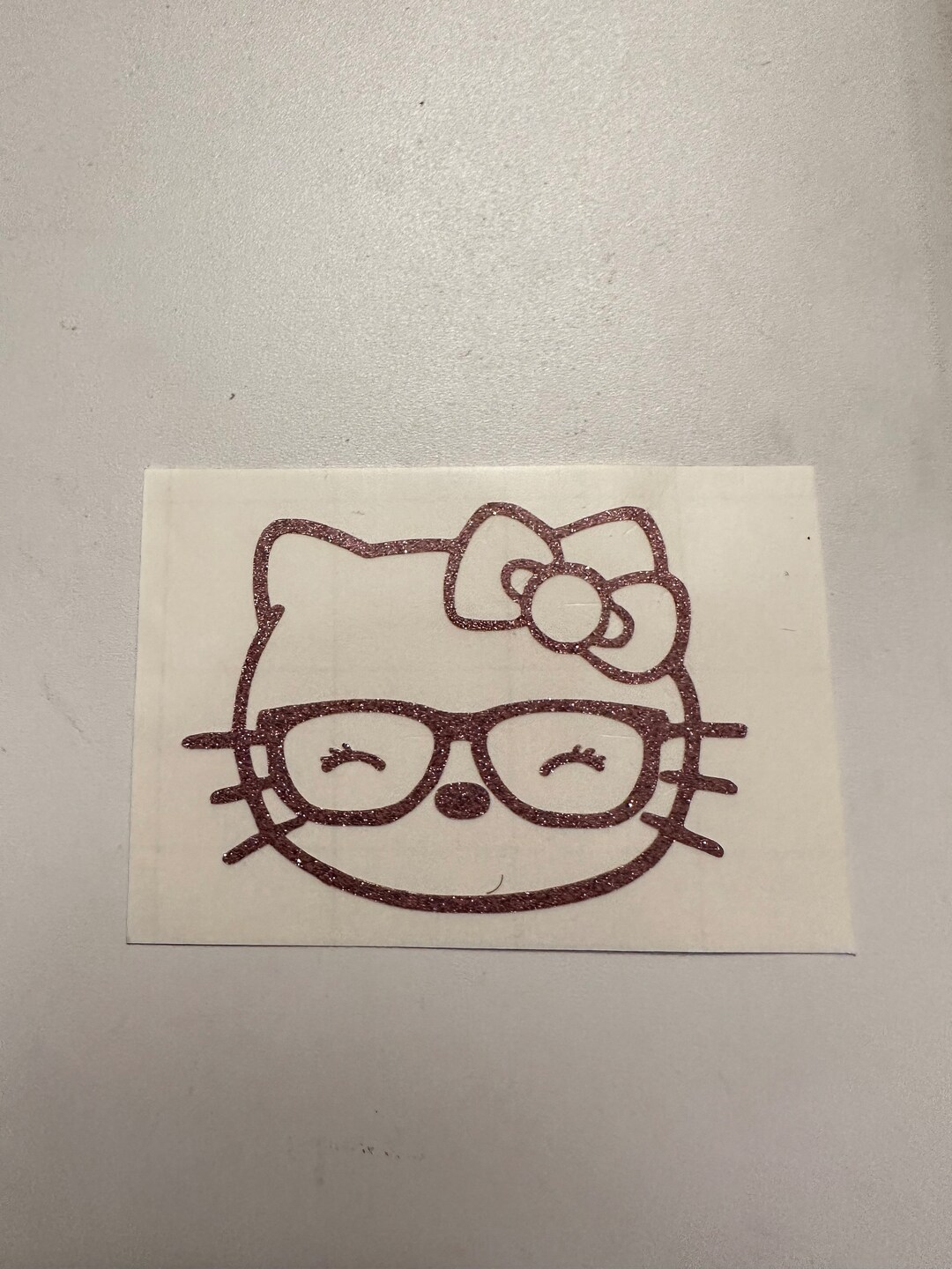 Glasses Hello Kitty Vinyl Decal - Etsy