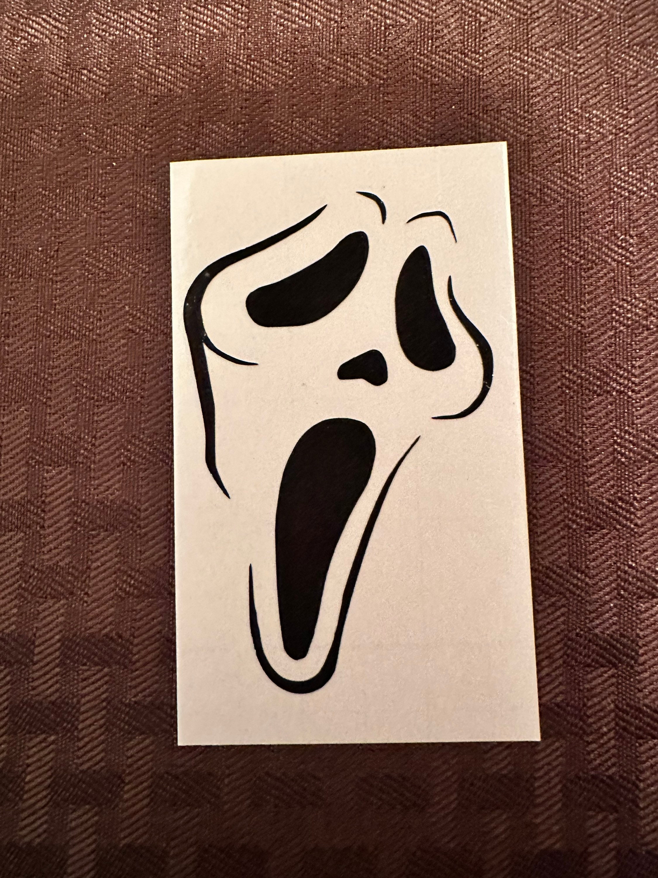 melted Ghost face, Scream movie, extra scary Sticker for Sale by Dolphi-s