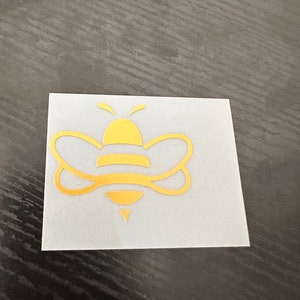 Bee Vinyl Decal – Cute Bumble Bee Sticker for Cars, Laptops, Water Bottles, Tumblers | Waterproof Permanent Vinyl Decal
