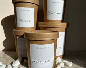 Plant Based Candle Sand Tub Candle Powder 500g or 240g Granulated Wax Sand Vegan Candle Sand Tub