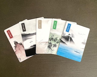 MTG Japanese Basic Lands: Ukiyo-e 20x Land Proxy Commander EDH - Samurai Jin Sakai