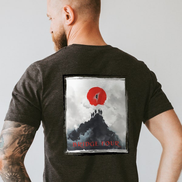 Stormlight Archive shirt Kaladin Stormblessed Bridge Four shirt Brandon Sanderson fan gift Way of Kings graphic t-shirt fan art