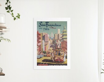 Wall Art from Japan, Egypt, France, Ireland, Italy, USA(America) | Art |7 Vintage Travel Posters |Travel Holiday Wall Art Gift