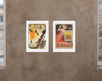 Retro World Famous Posters | Vintage | Retro Travel Poster Print | Wall Art Print for Home Office | Paris France | Woman | Opera Concert