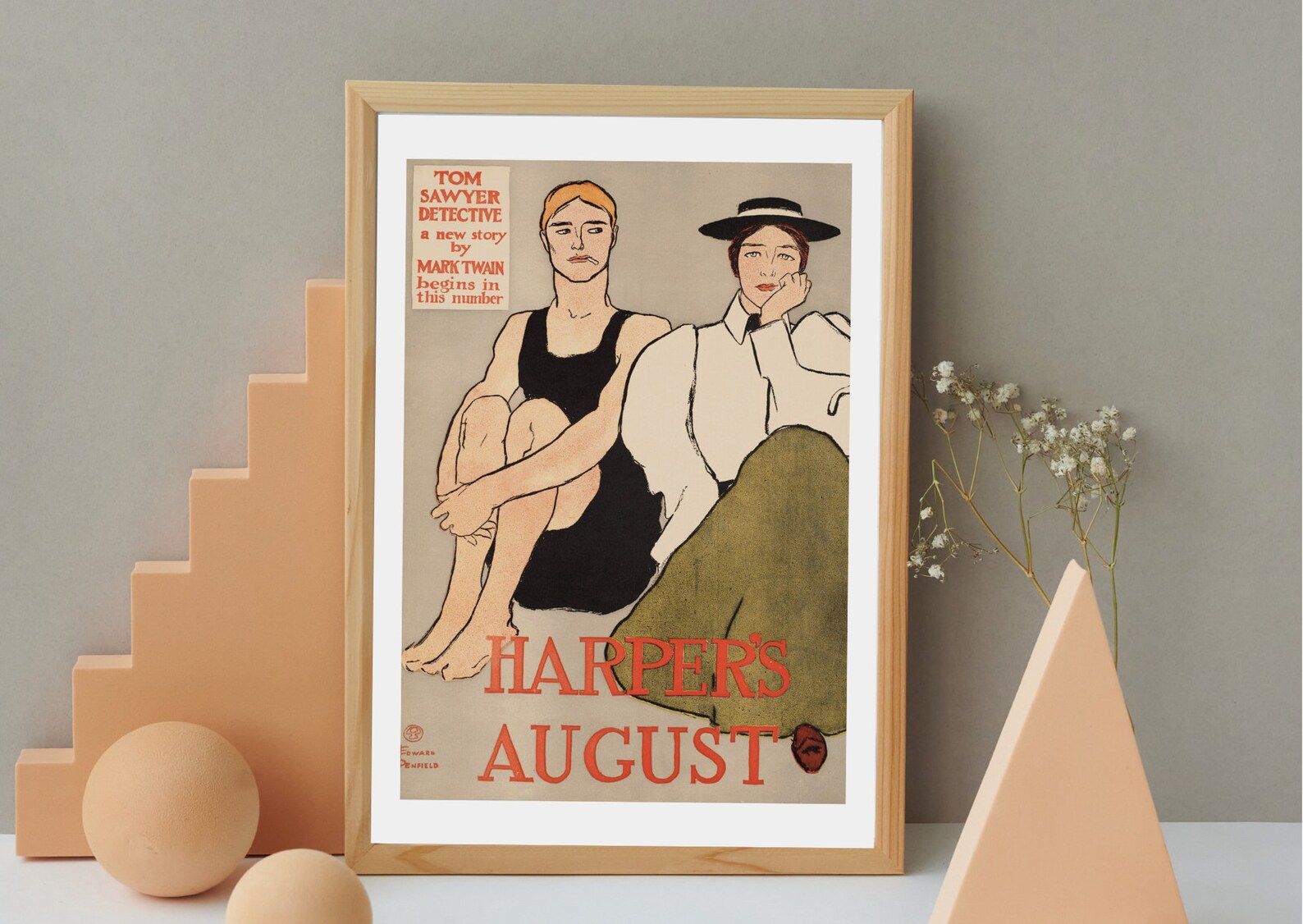 HARPER'S Magazine | Wall Set | 12 Prints | 1900 | Vintage Retro Posters ...