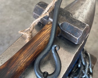 Hand Forged Steel Bottle Opener: Rustic Groomsman Gift